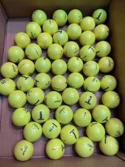 53 Yellow Titleist Tour Soft Golf Balls