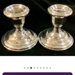 Silver Candle Holders