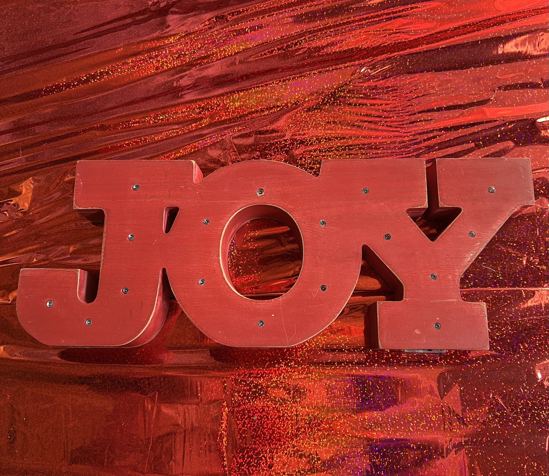 Joy Light Up Sign