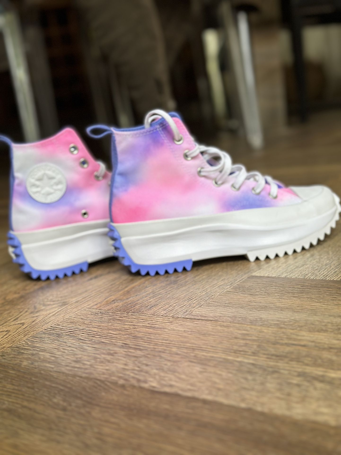 Brand NEW 8.5 W converse high cloud wash storm pink