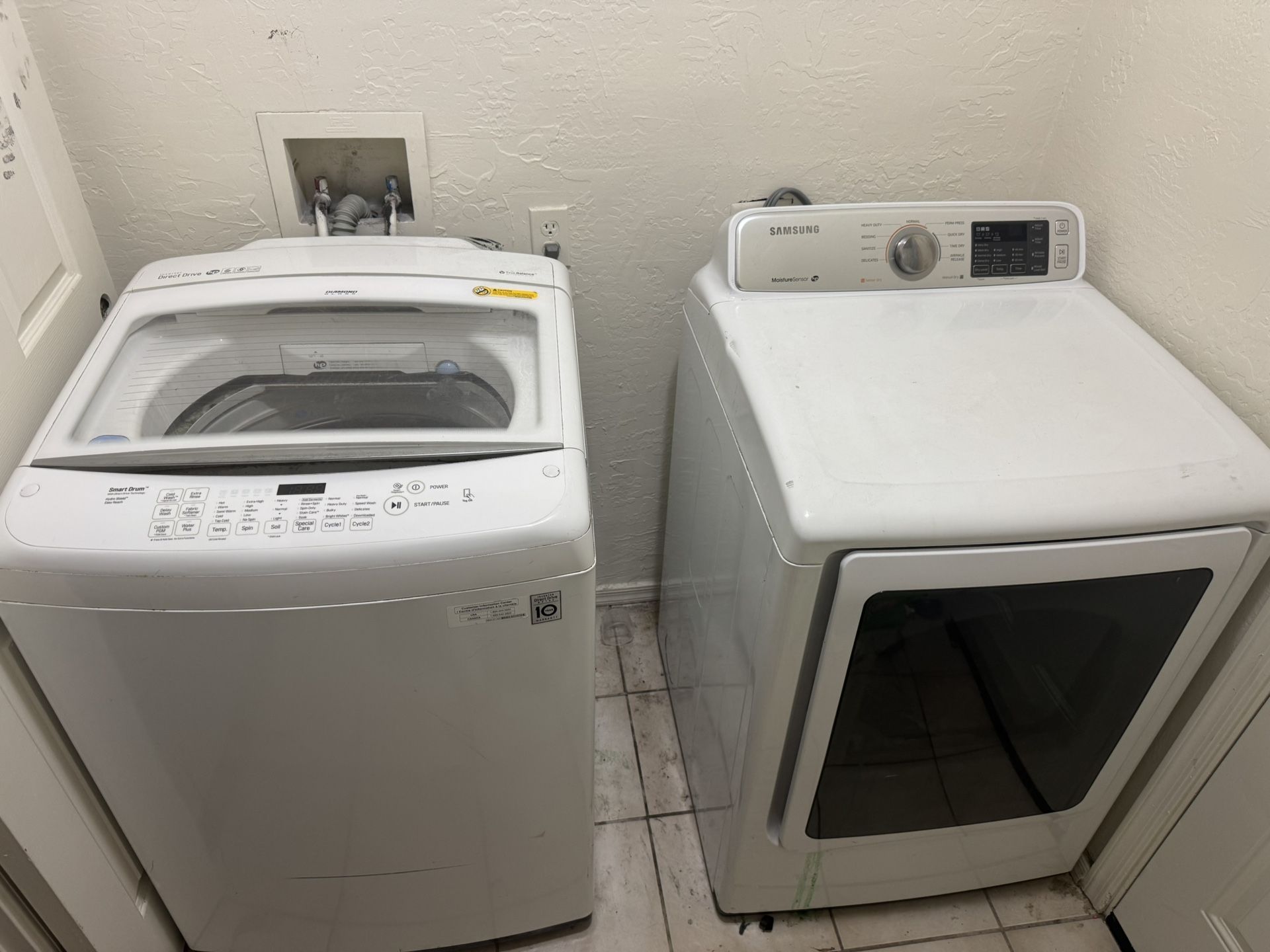 LG Washer & Samsung Dryer
