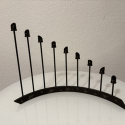 BRM Helix Menorah Candleholder Signed and Dated