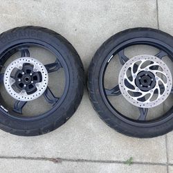 BMW G310GS Front 19" & Rear 17" Wheel Set + OEM Rotors – Fits 2018-2024