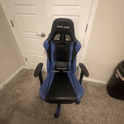 Gaming Chair with Footrest,Computer Office Chair, Ergonomic Gamer Chair with Height Adjustment,Headrest and Lumbar Support Gamer Chair(Storm Blue)