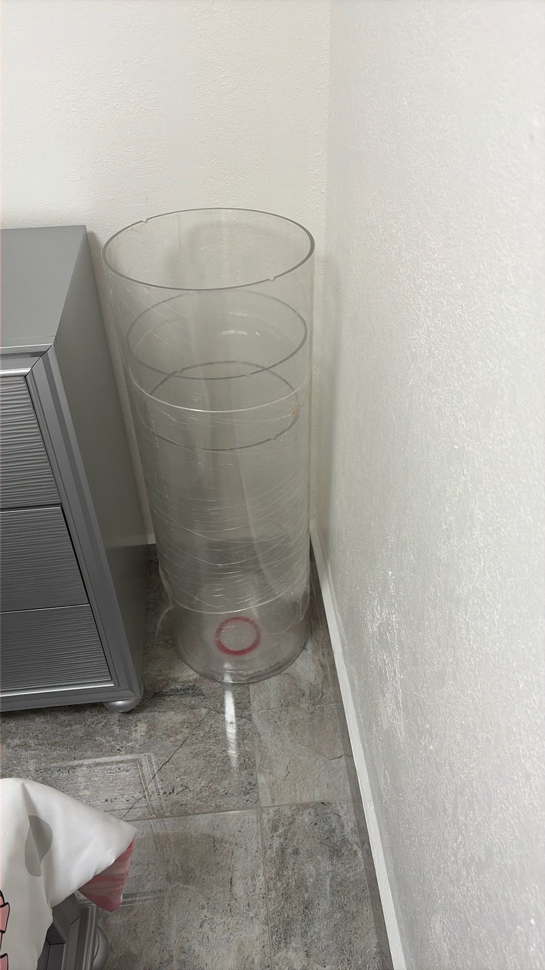 Tres Cilindros De Acrílico Para Fiestas