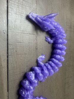 3D printed purple Dragon toy