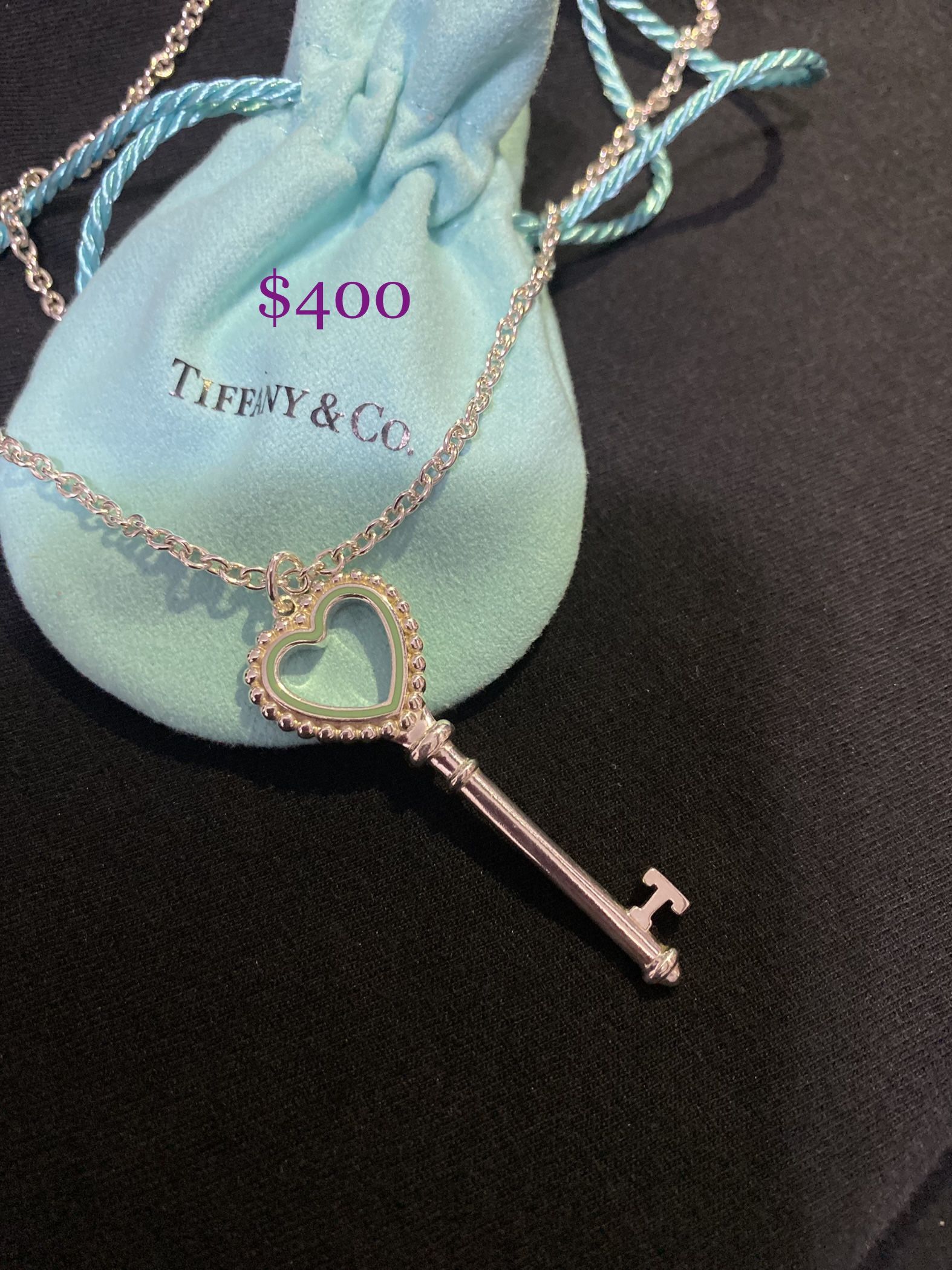 Tiffany & Co Heart Key Necklace