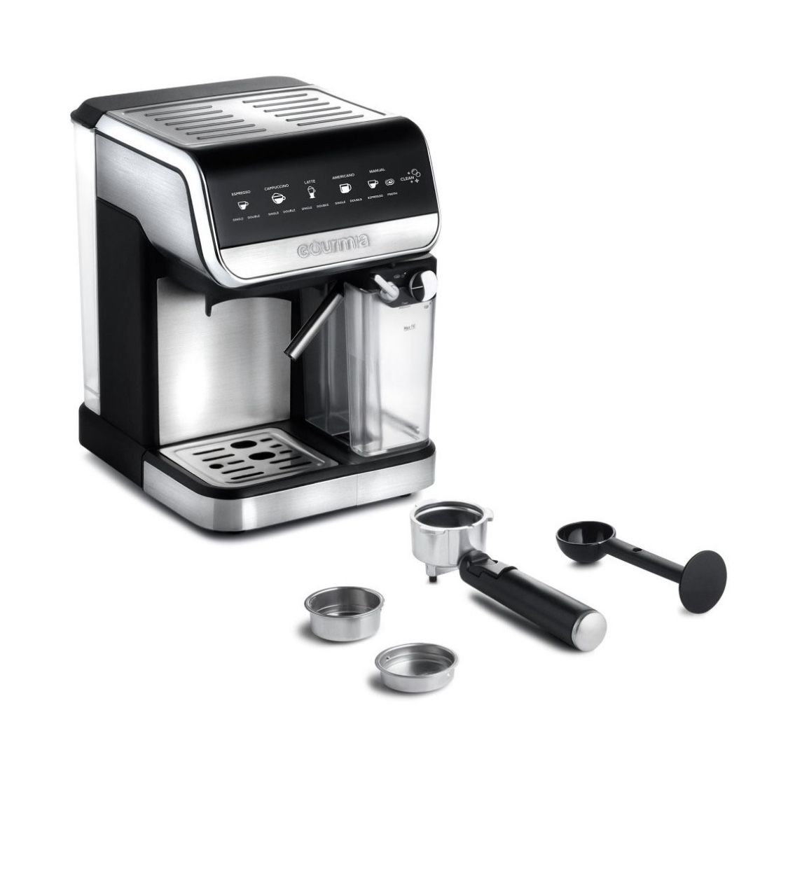 Gourmia Espresso, Cappuccino, Latte & Americano Maker with Automatic Frothing