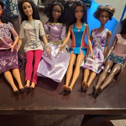 Pretty Barbies of Color with Free Shipping.  $6 ea