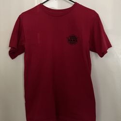 Red Vans Logo Graphic Tee