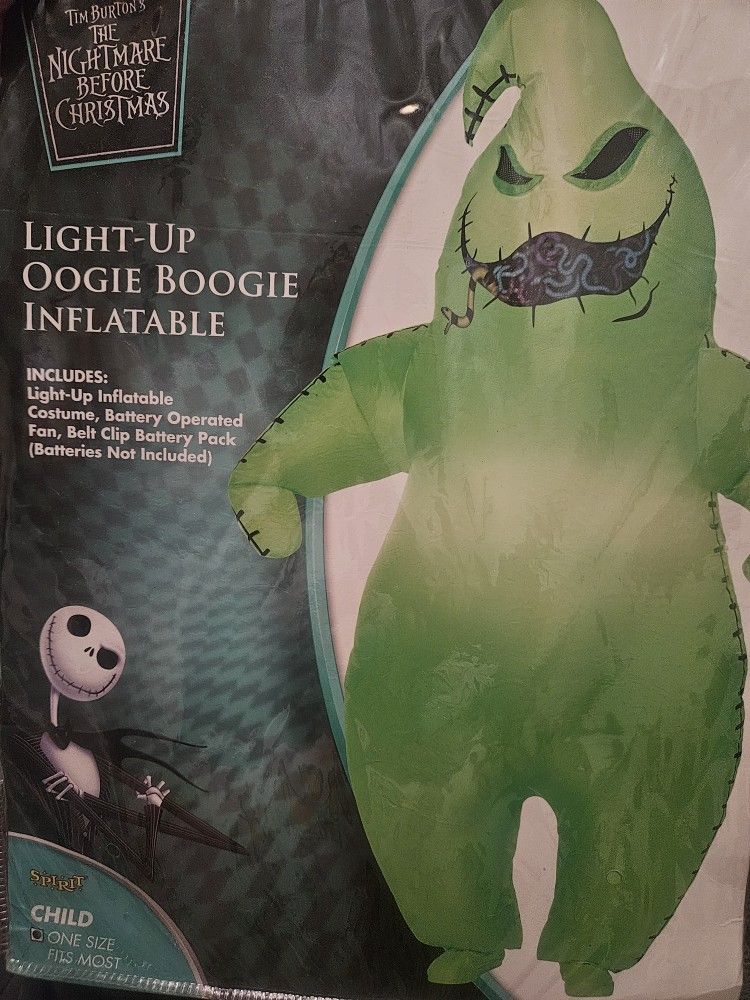 Children's Light Up Boogie Oogie Inflatable Costume - Nightmare Before Christmas 