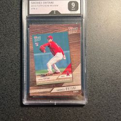 Shohei Ohtani 2019 Topps Now Card-Graded 9