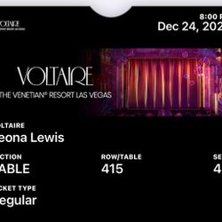 2 VIP TICKETS TO LEONA LEWIS TONIGHT