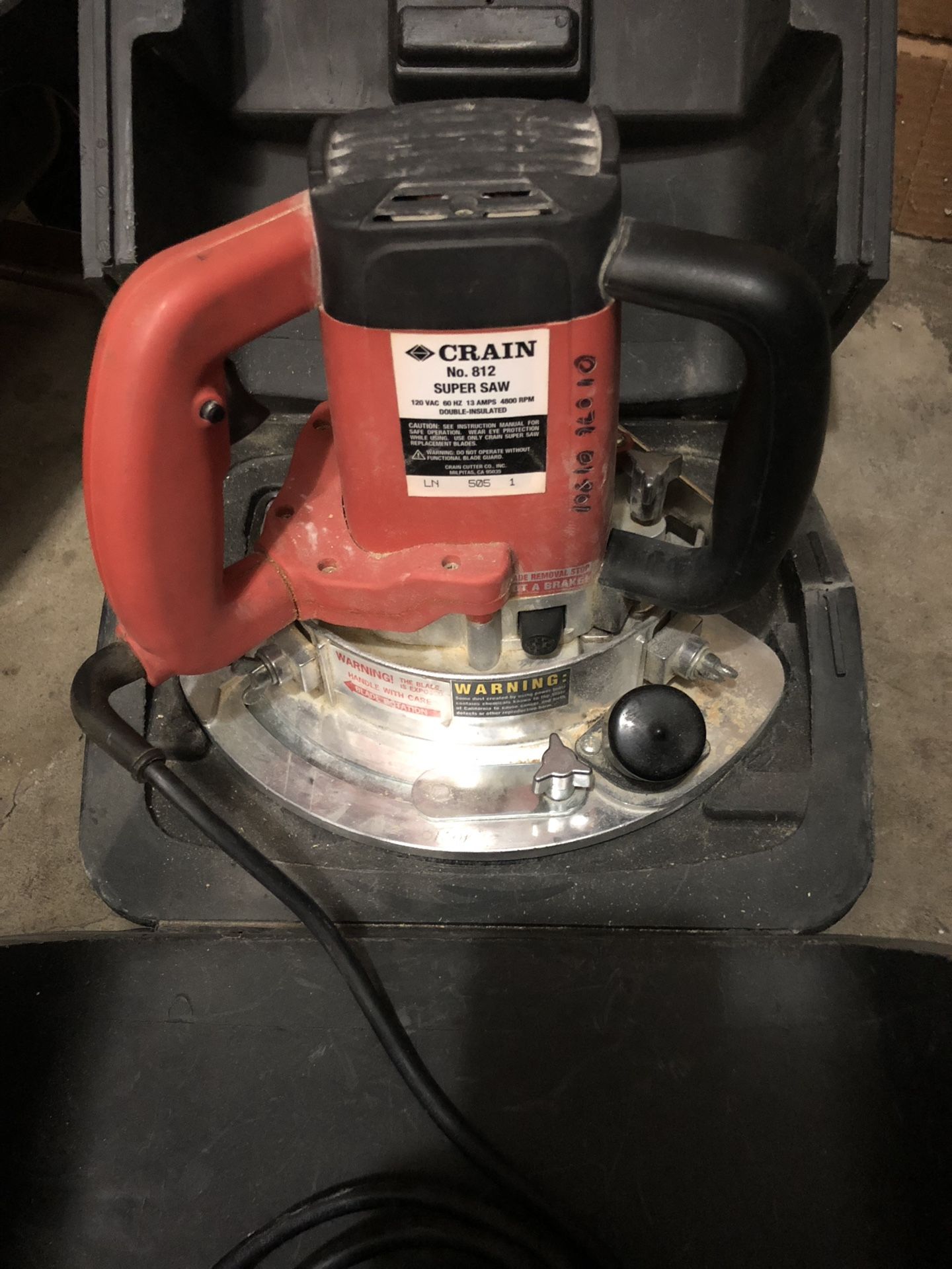 Crain 812 super saw (undercut saw)