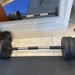 Barbell Set & 2 Mats