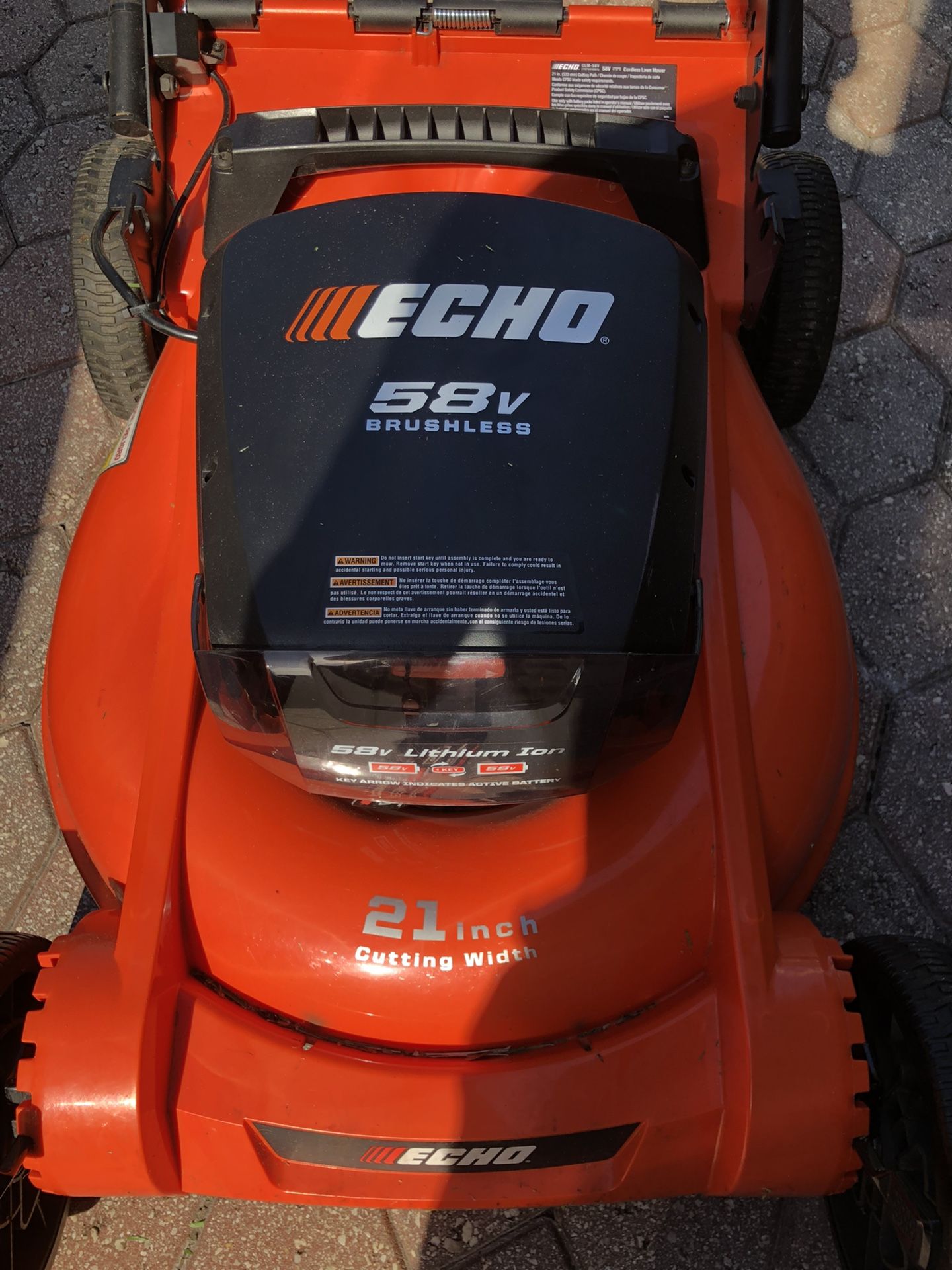ECHO 58V 21 in. Cordless Battery Walk Behind Lawn Mower (without