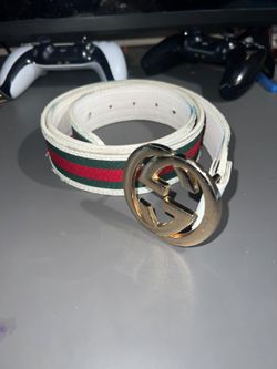 Gucci Web Belt with GG Buckle