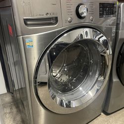 Lg Gray Front Load Washer 