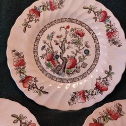 Vintage Myott Fine Staffordshire Ware Indian Tree Bread Plate 8" $20 EACH