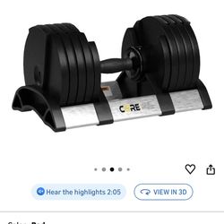 Core Fitness Adjustable Dumbbells 5-50lbs