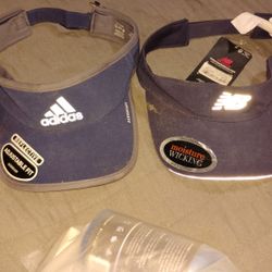 Women's New Balance And Adidas Visors 