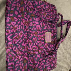Marc Jacobs Purple Blue Nylon laptop bag with strap