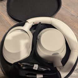 Sony ULT WEAR Over-Ear Noise Cancelling Bluetooth Headphones, Off-White