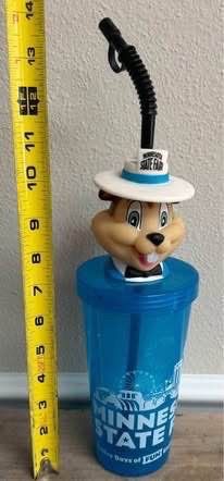 Minnesota State Fair Gopher Souvenir Cup w Straw just $7
