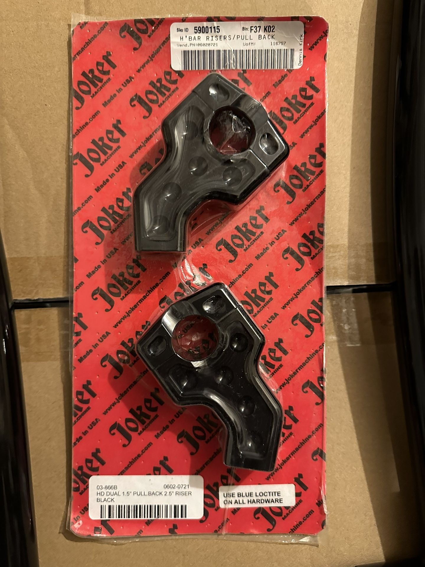 Joker Risers For Dyna Softail Harley Davidson New