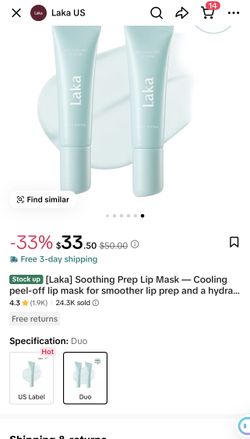 Laka lip mask