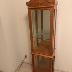 Beautiful Antique Wood Display Cabinet 