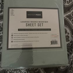 Green Queen Bed Sheet Set 