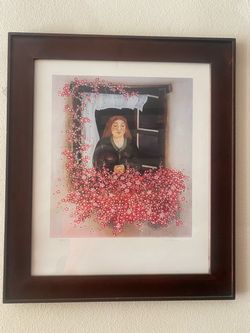Wonderful big Painting,  from  En gland, Signed, professionally  Framed , large size