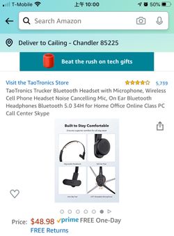 Wireless Bluetooth Headset with Microphone，New