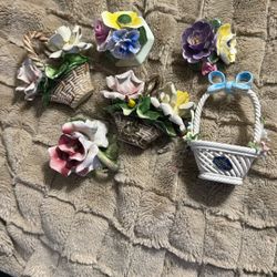 Vintage Porcelain Mini Flowers  