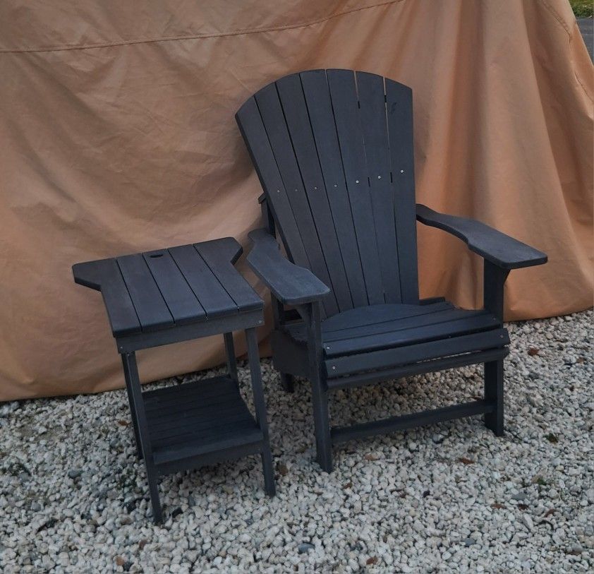 Composite Adirondack Chair & Custom Side Table