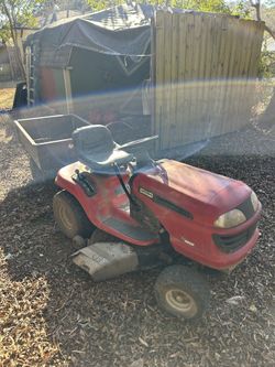 Lawn Mower And Trailer