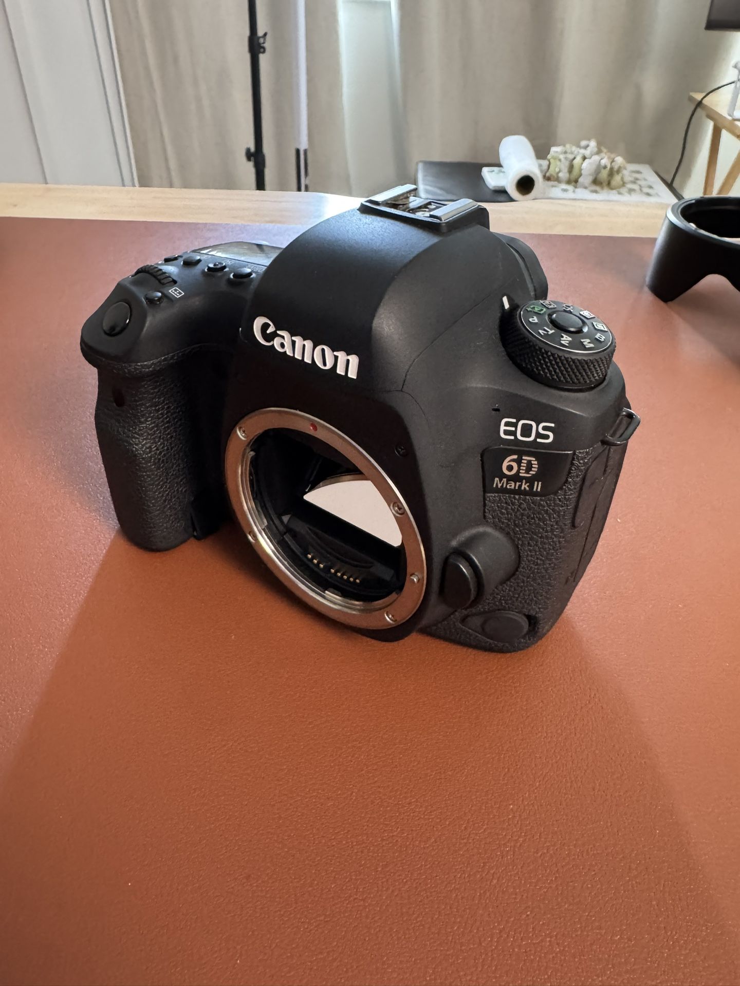 Canon EOS 6D Mark II + 2 Extra Batteries + Original Charger + AC Power Adapter