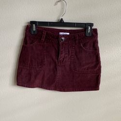 Burgundy Skirt