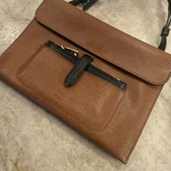 Ralph Lauren RLL Brown Purse & Black Wallet Set