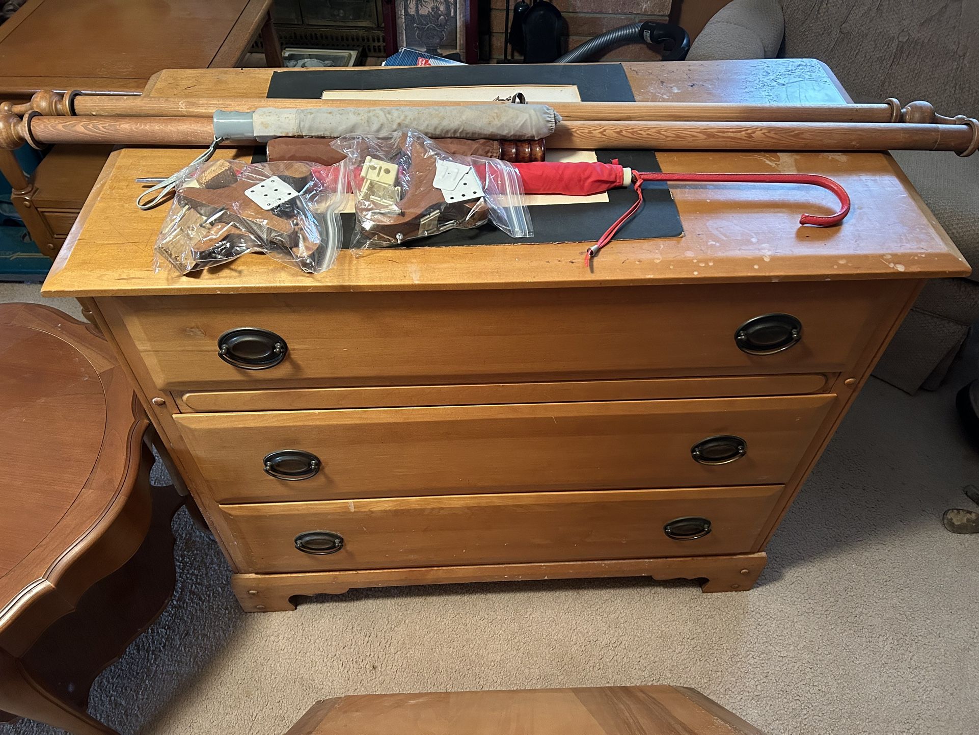 Spainhour Dovetail 3 Drawer Dresser & Mirror