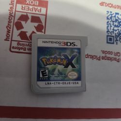 Pokémon X 3ds Game