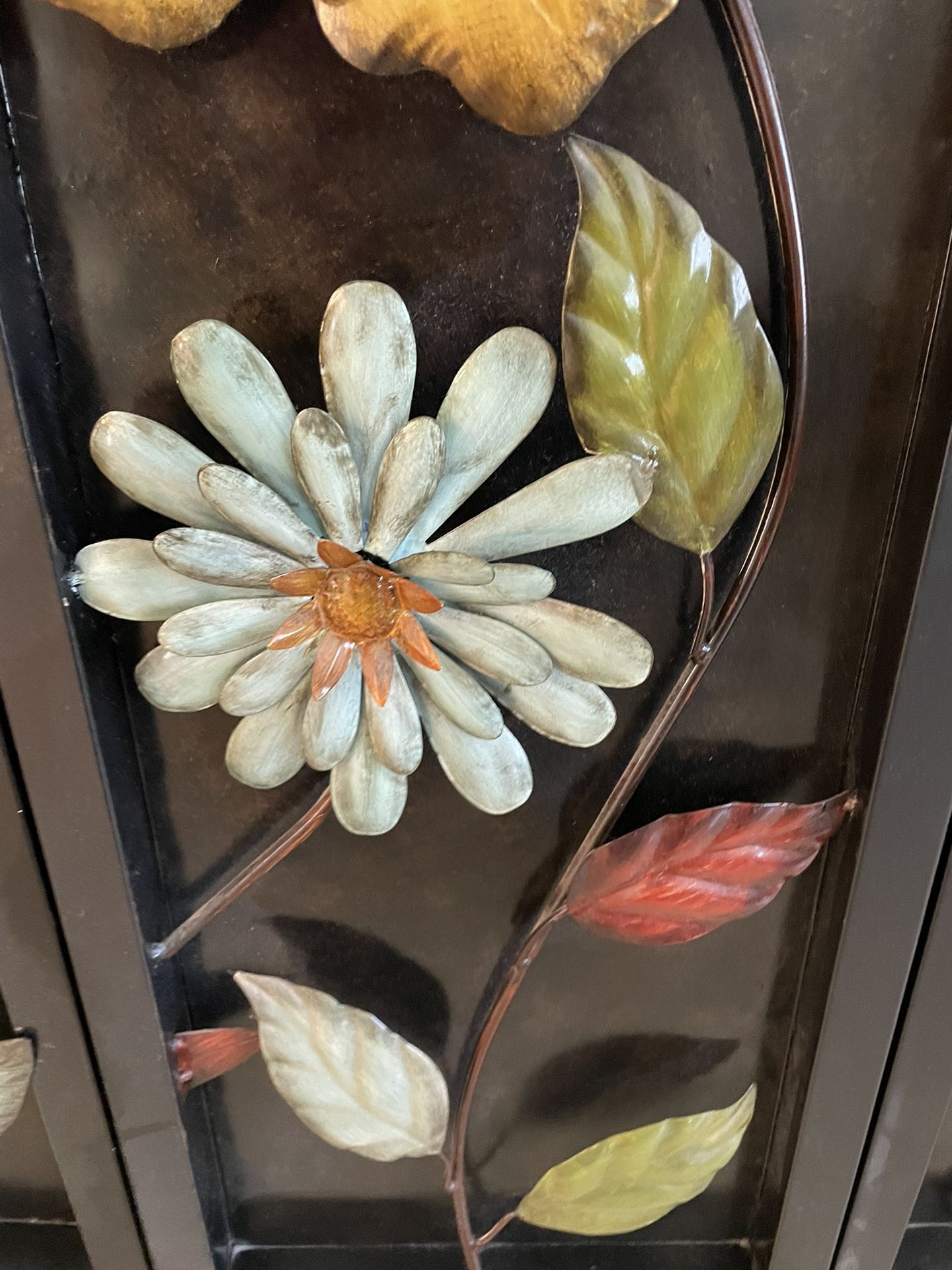 Set Of 3 Floral Wall Panels