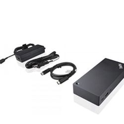 Lenovo ThinkPad USB-C Dock, 90W 2 Prong AC Adapter DK1633