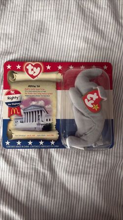 Ty Beanie Baby Righty the Elephant McDonald's