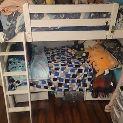 White Twin Bunk Beds 