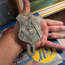 Vintage car license plate topper original car accessories