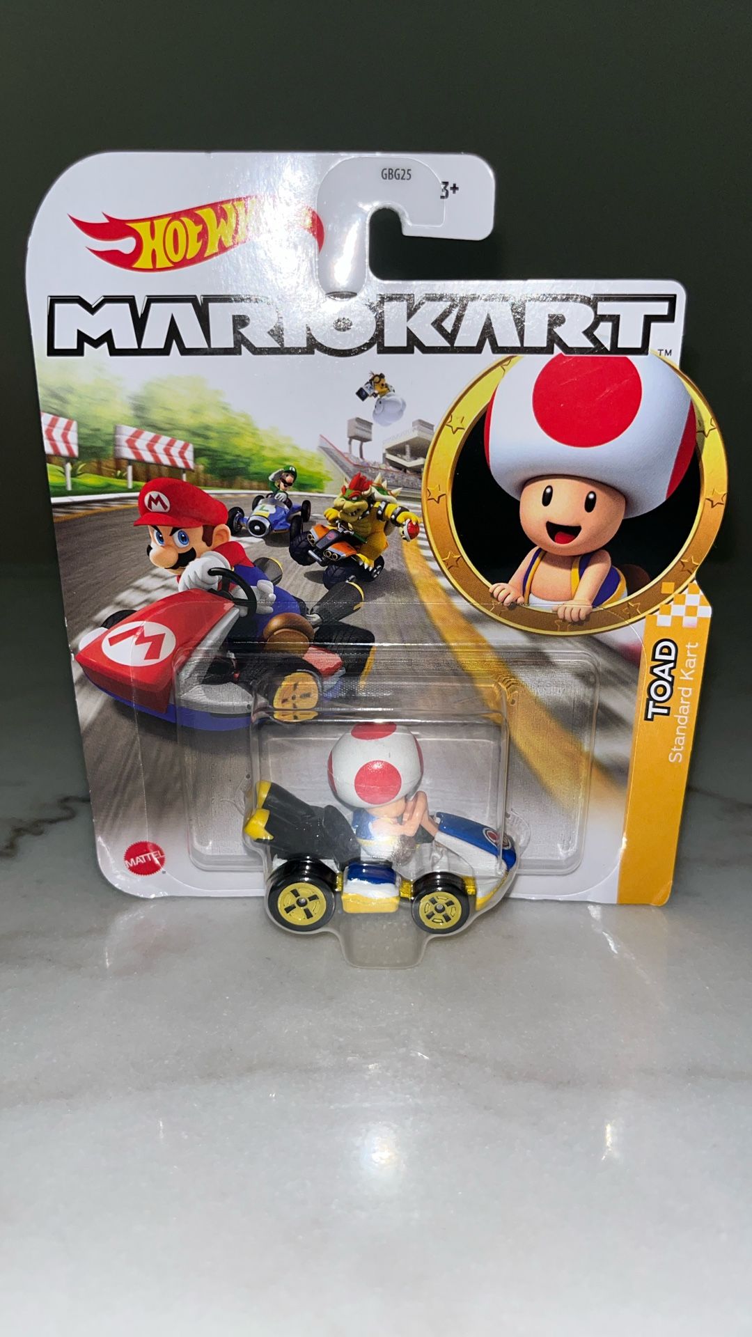 Hot Wheels Mario kart Toad Car