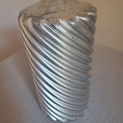 Silver Pillar Candle W/out Wrapper