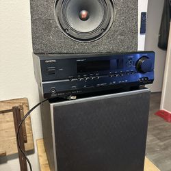 Onkyo Receiver. Polk & Crewing Vega Speakers